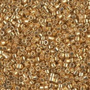 Miyuki delica beads 10/0 - Galvanized yellow gold dyed DBM-410